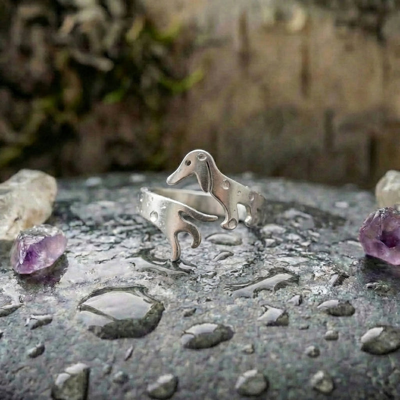 Cute Dachshund Dog Ring