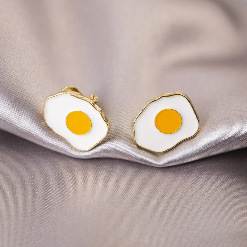 Fried Egg Earrings