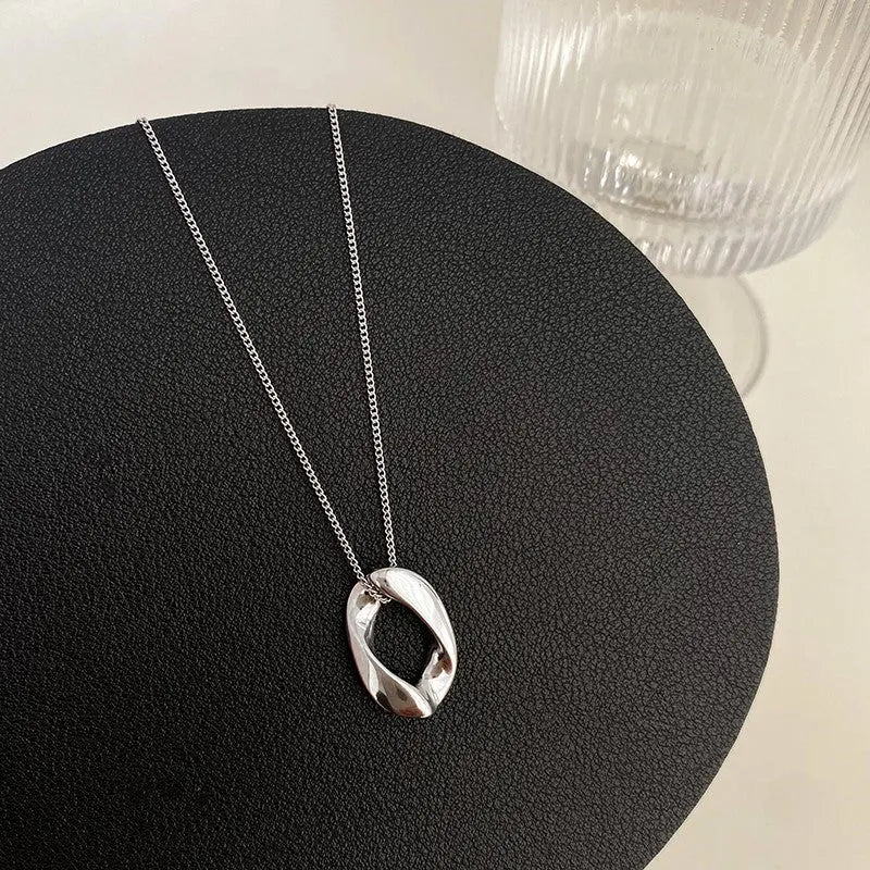 Modern Silver Necklace