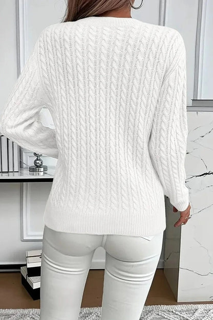 Round Neck Knit Sweater