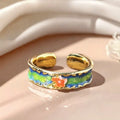Colorful Enamel Ring