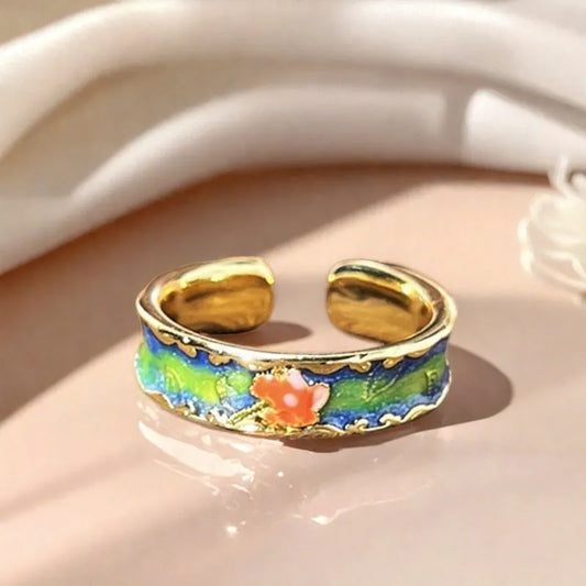 Colorful Enamel Ring