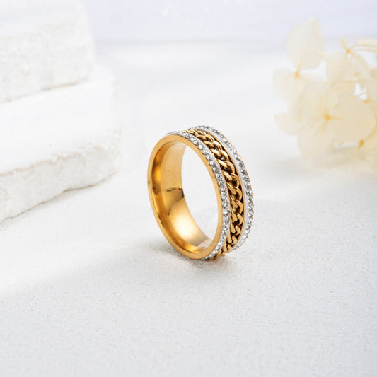 Classic Gold Chain Ring