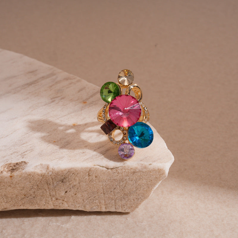 Colorful Crystal Ring