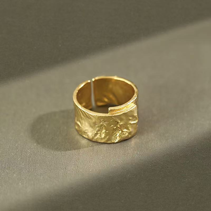 Textured Gold Ring