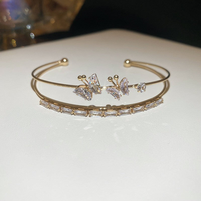 Elegant Crystal Cuff Bracelet