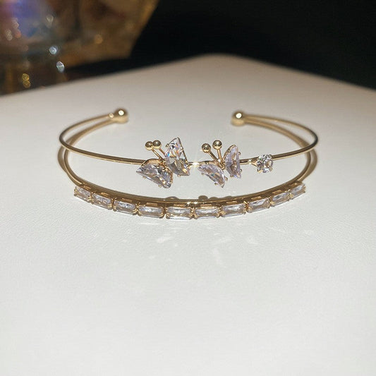 Elegant Crystal Cuff Bracelet