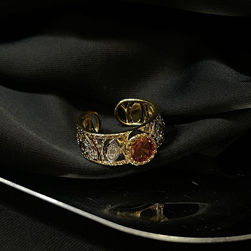 Vintage Ruby Cuff Ring