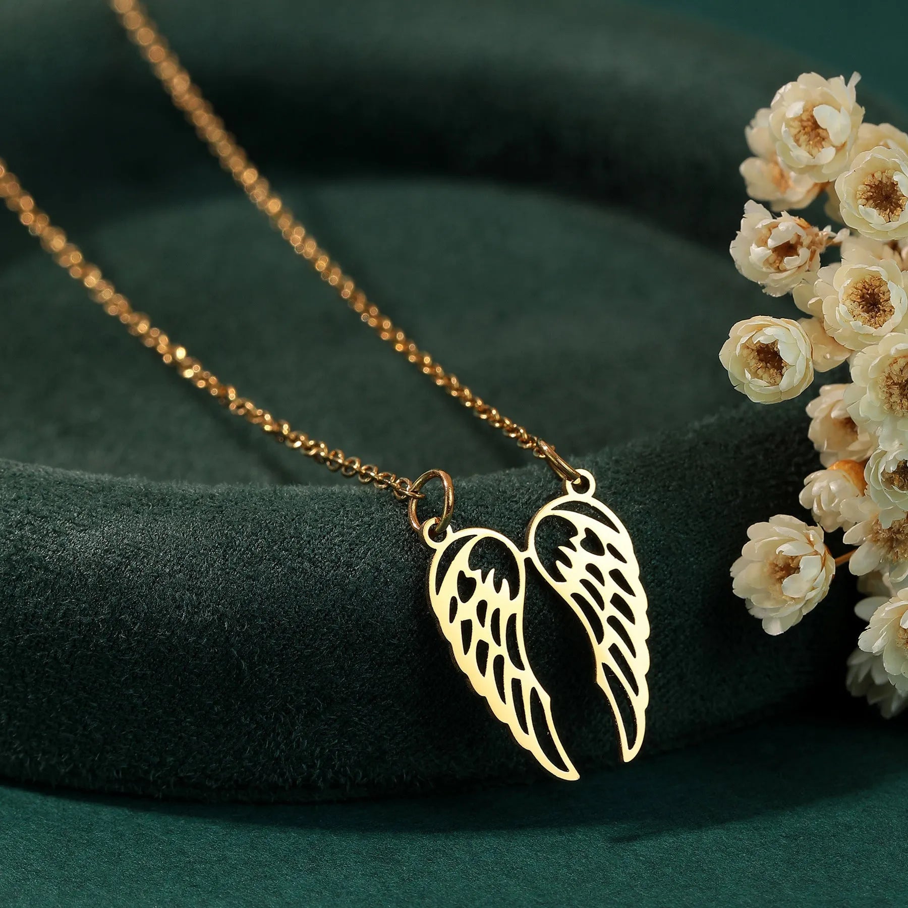 Elegant Angel Wings Necklace