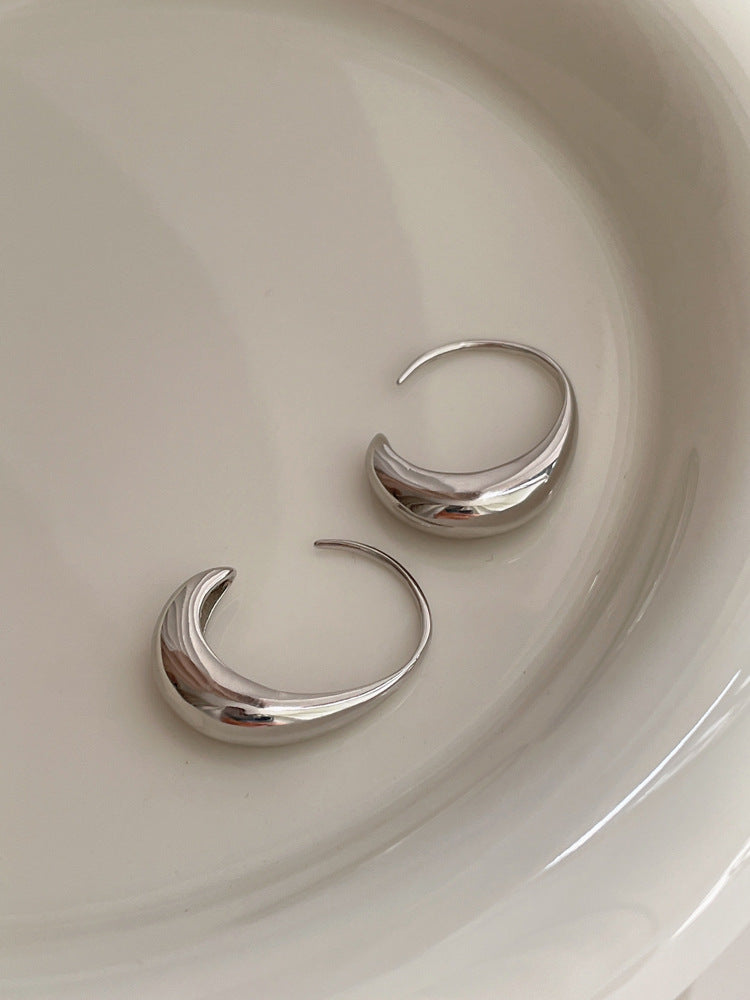 Classic Silver Hoop Earrings