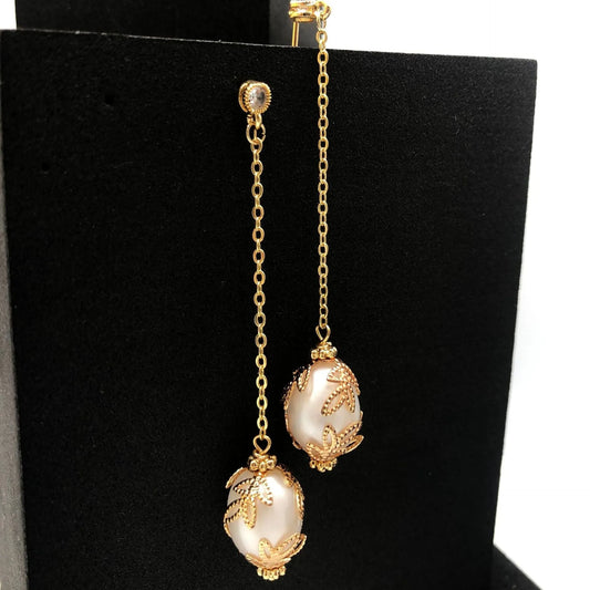 Elegant Pearl Drop Earrings