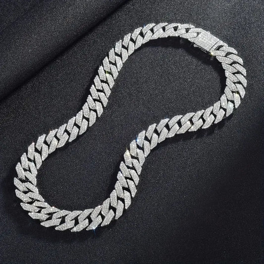 15mm Iced-out Cuban Necklace
