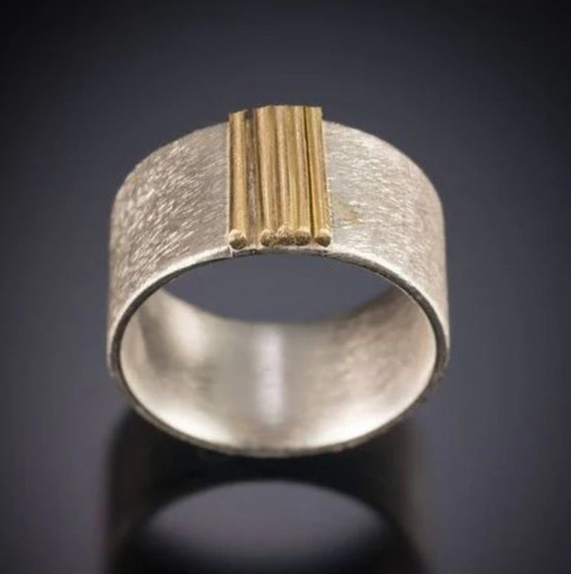 Modern Textured Ring