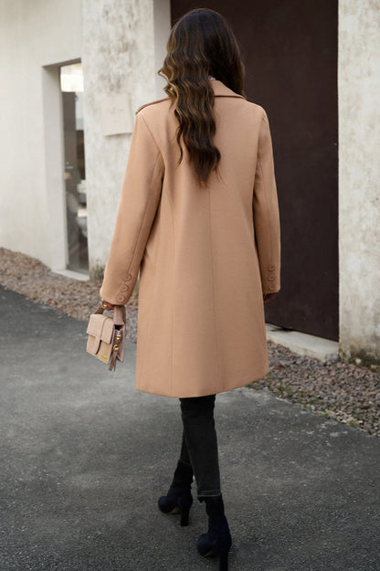 Wool Blend Longline Coat