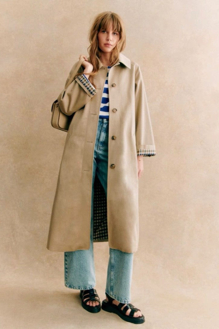 French Classic Long Overcoat