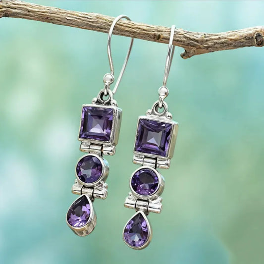 Elegant Amethyst Earrings