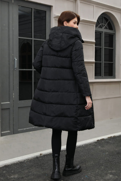 Hooded Longline Puffer Coat