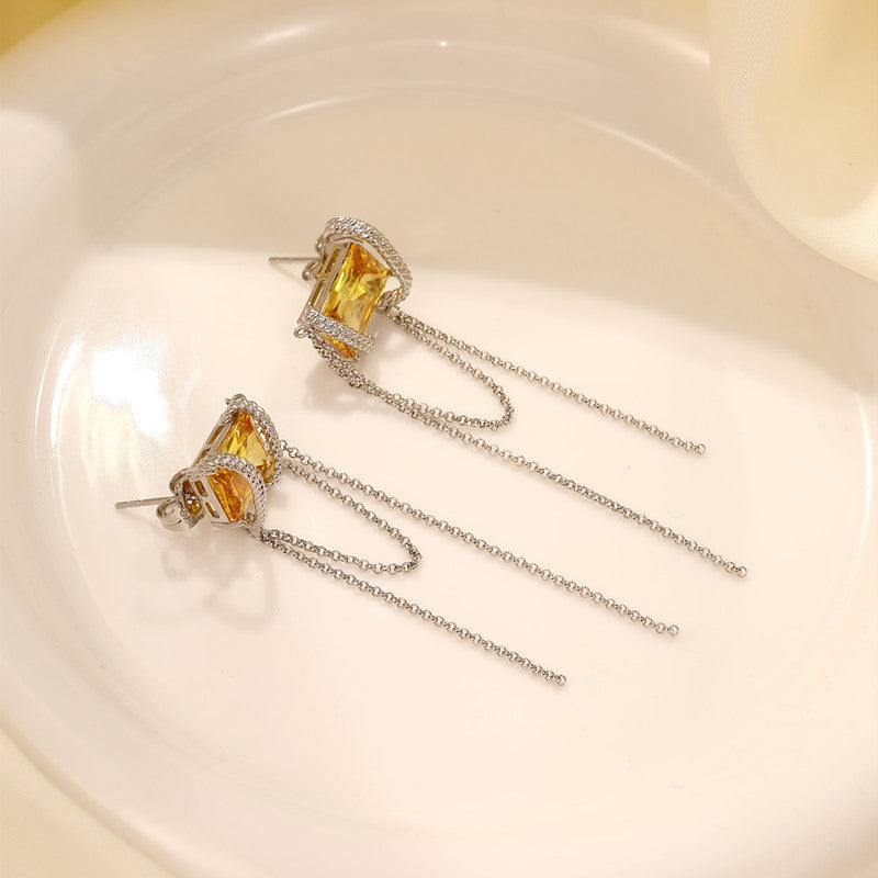 Elegant Citrine Earrings