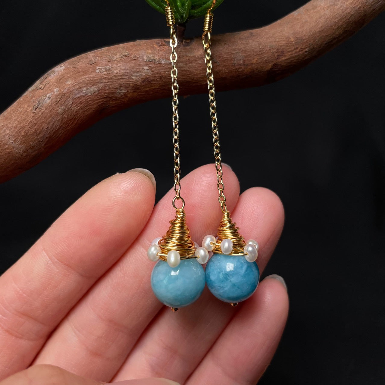 Elegant Aquamarine Earrings