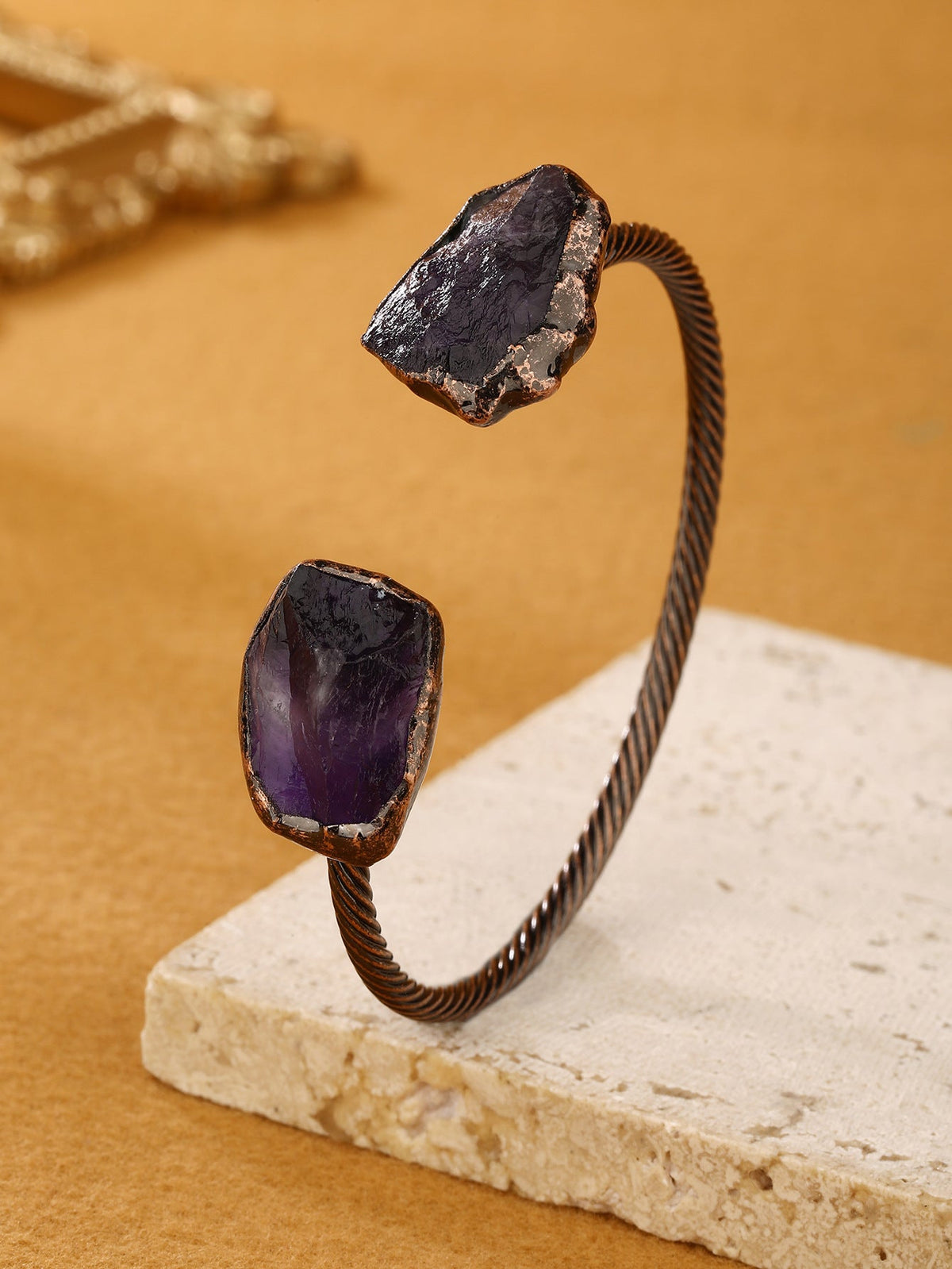 Vintage Amethyst Cuff