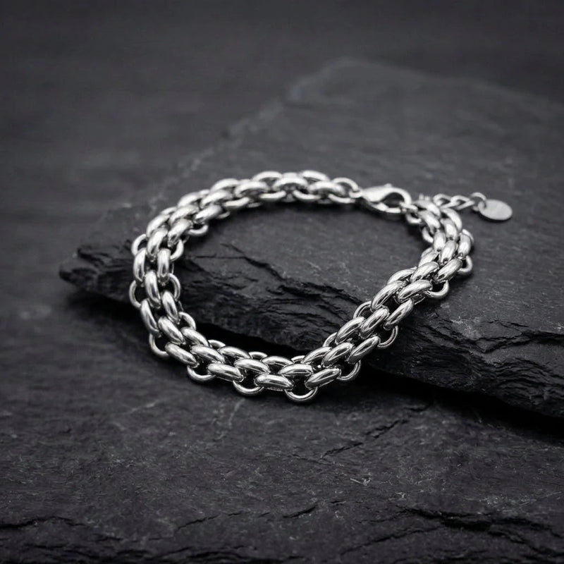 Vintage Silver Chain Bracelet