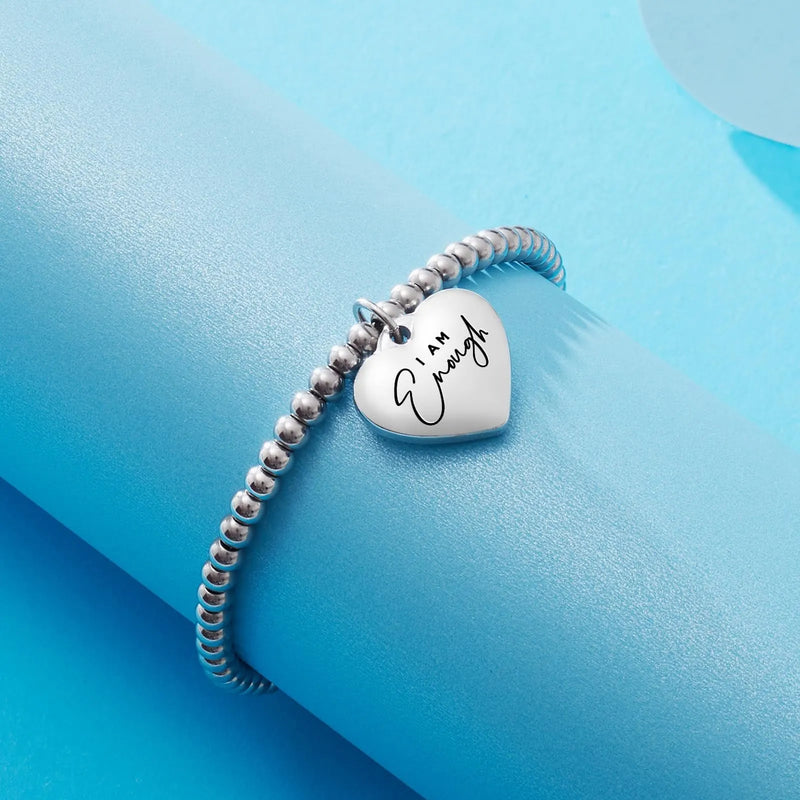 Inspirational Heart Bracelet