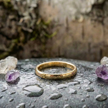 Simple Ring Made Of Gold And Silver