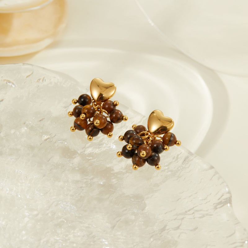 Vintage Smoky Quartz Earrings