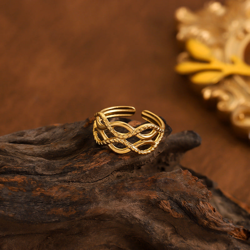 Elegant Gold Infinity Ring