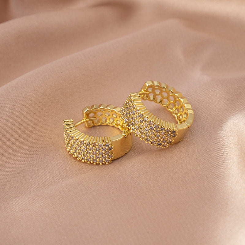Elegant Gold Hoop Earrings