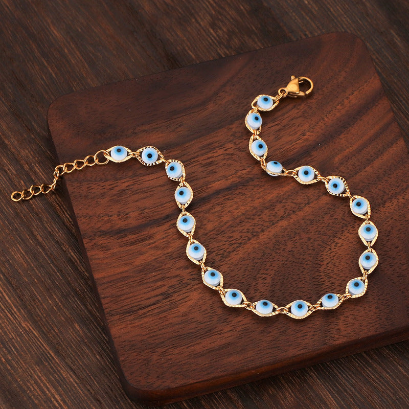 Evil Eye Gold Bracelet