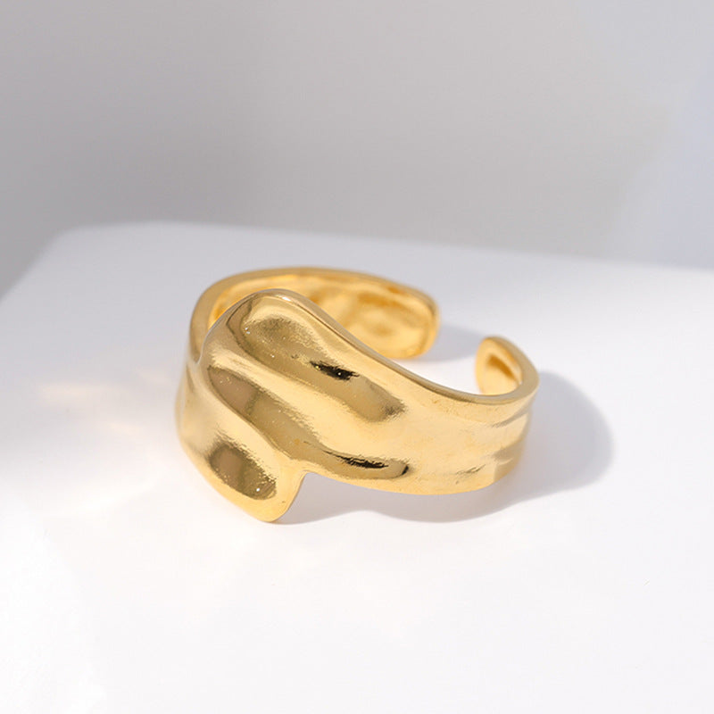 Chunky Gold Cuff Ring
