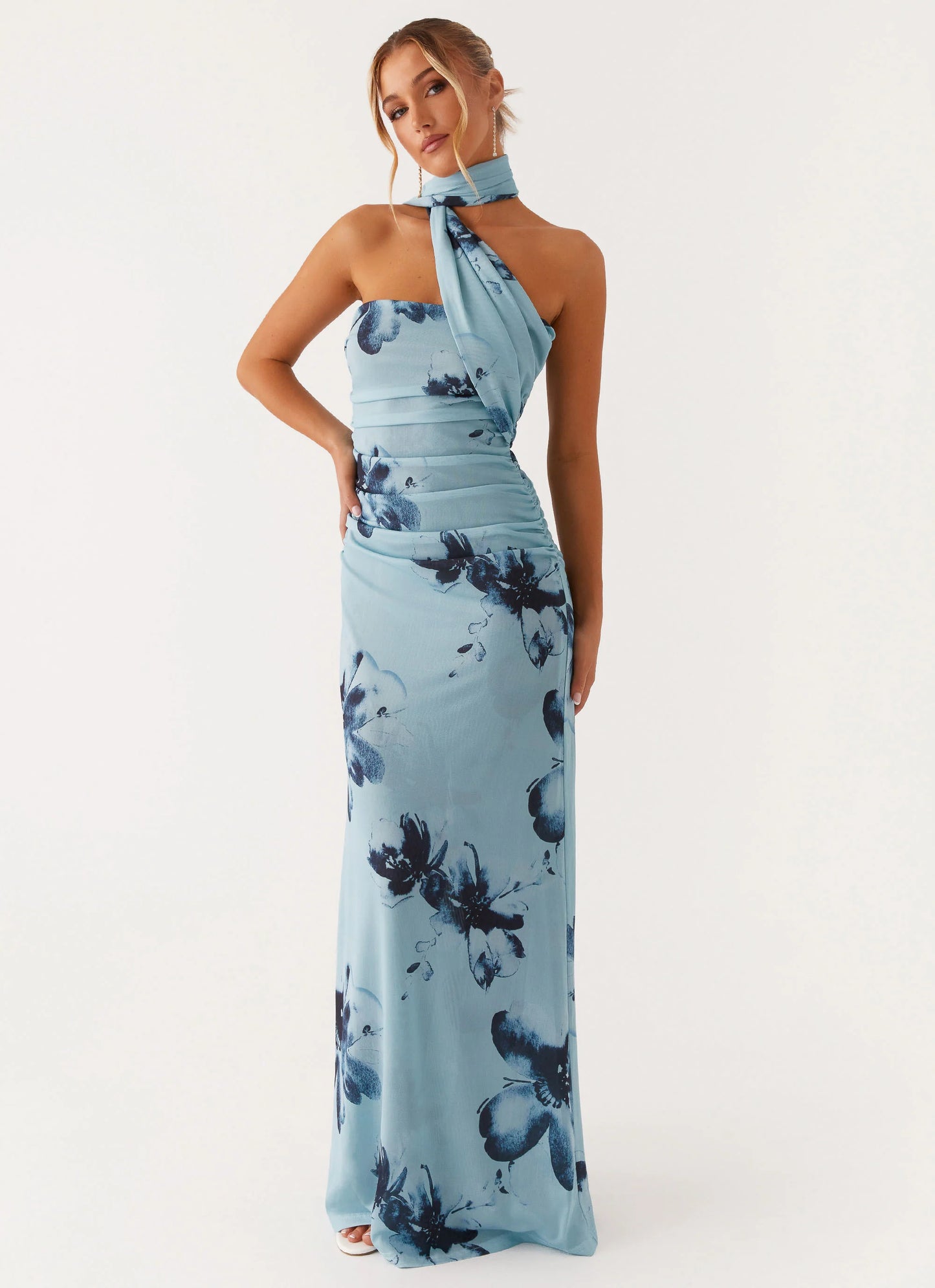 Songbird Maxi Dress - Blue Black