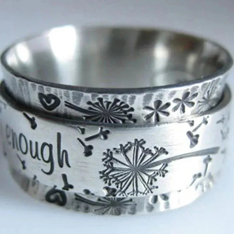 Vintage Silver Engraved Ring