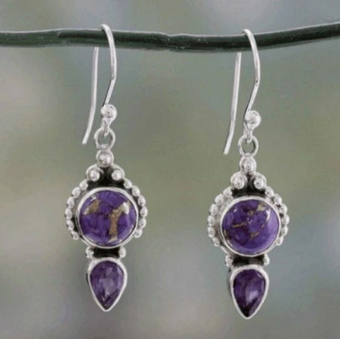 Vintage Amethyst Earrings