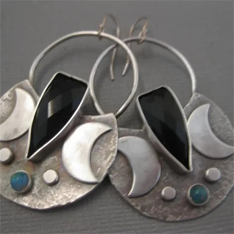 Elegant Moon Phase Earrings