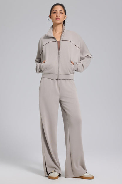 Zip Cardigan Loose Athletic Outdoor Yoga Long Sleeve Jacket