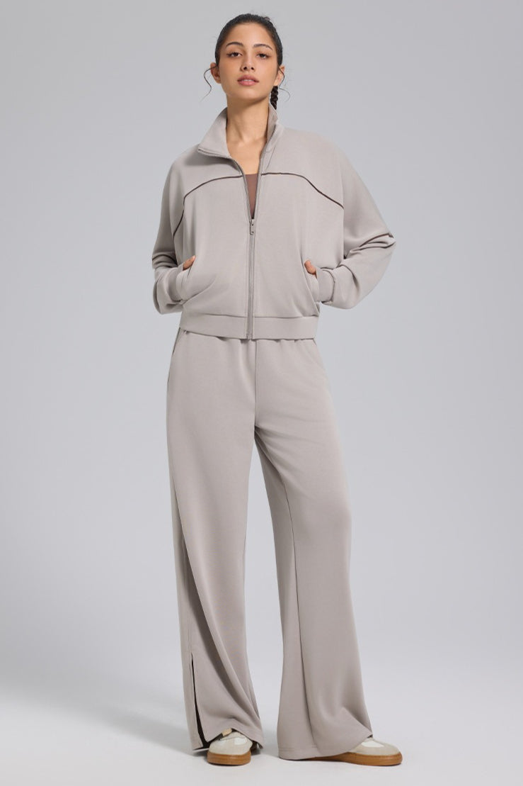 Zip Cardigan Loose Athletic Outdoor Yoga Long Sleeve Jacket