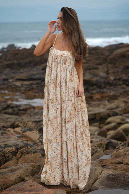Print Sleeveless Maxi Dress