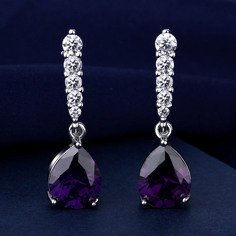 Elegant Amethyst Earrings