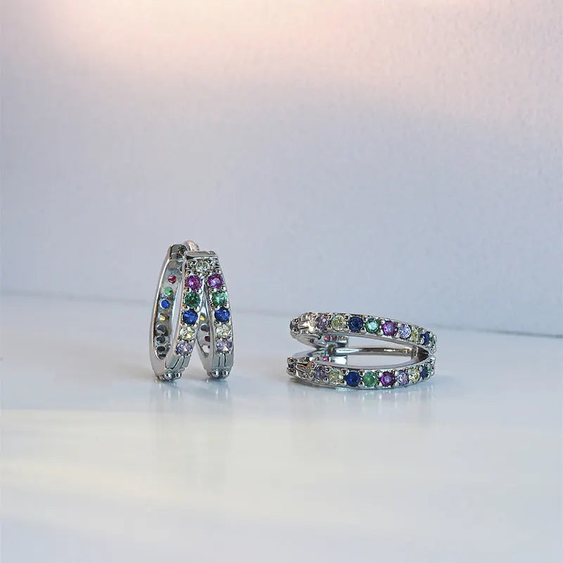 Colorful Gemstone Earrings