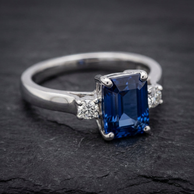 Vintage Bright Blue Ring
