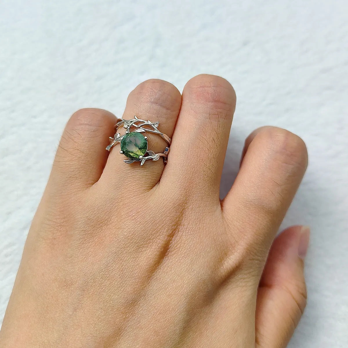 Vintage Green Tourmaline Ring