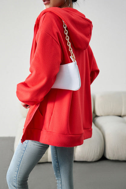 Loose Sweater Cardigan Hooded Jacket