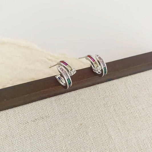 Colorful Crystal Earrings