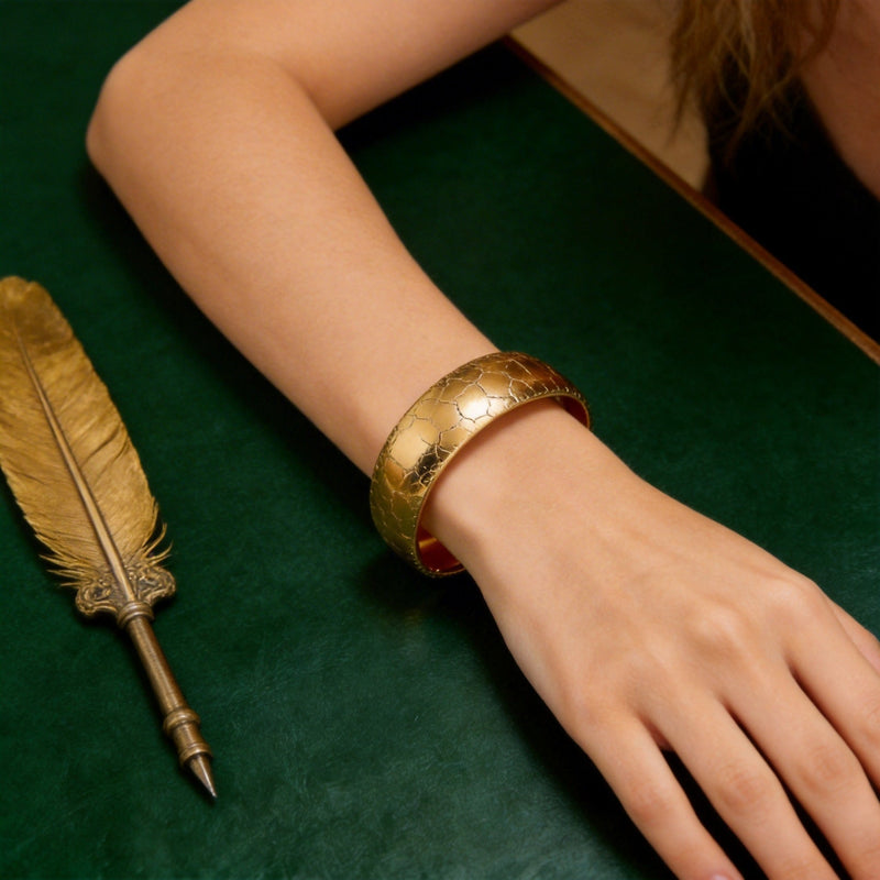 Vintage Gold Cuff Bracelet