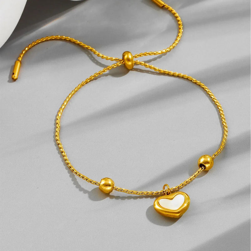 Classic Gold Heart Bracelet