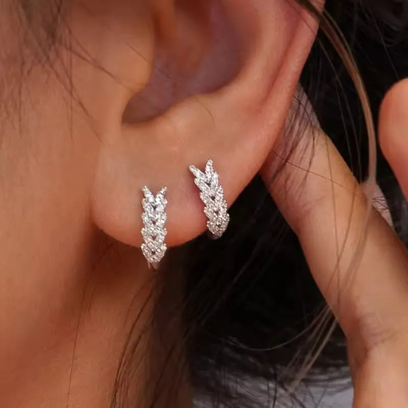 Elegant Crystal Hoop
