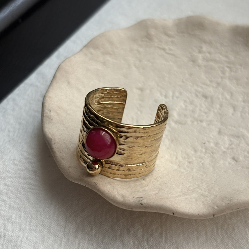 Vintage Ruby Cuff Ring
