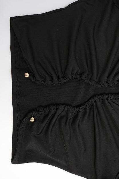 Ruched Bodycon Top Pants Set